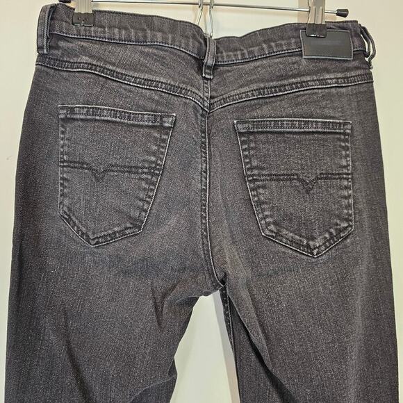 Diesel Belthy Ankle Regular Slim Straight Low Waist 084JS Black Jeans Size 27 - Picture 9 of 15
